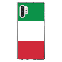 DistinctInk® Clear Shockproof Hybrid Case for Apple iPhone / Samsung Galaxy / Google Pixel - Italy Flag Red White Green