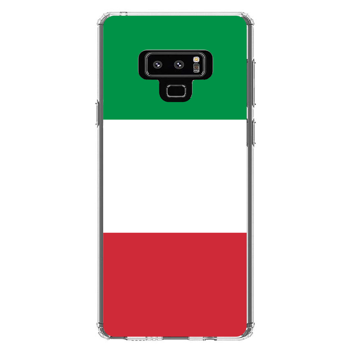 Italy Flag Red White Green Clear Shockproof iPhone Case, view 11