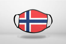 Norway Flag Red White Blue - 3-Ply Reusable Soft Face Mask Covering, Unisex, Cotton Inner Layer