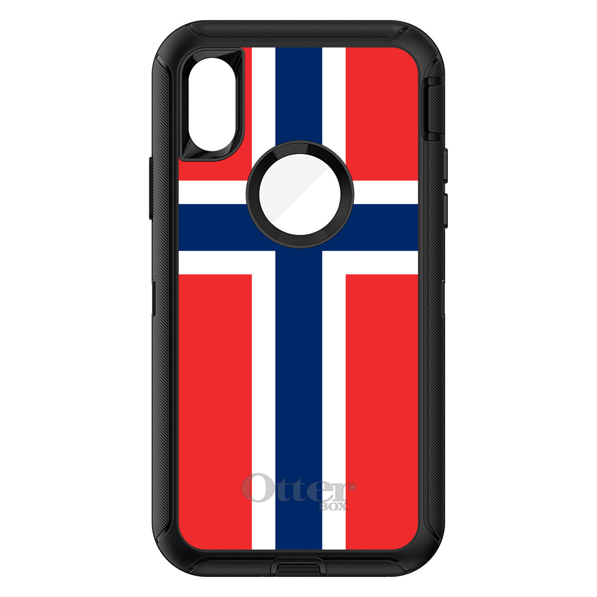 Norway Flag OtterBox Defender Case for iPhone & Galaxy, view 3