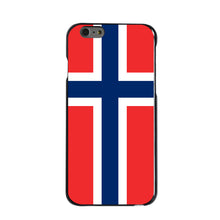 DistinctInk® Hard Plastic Snap-On Case for Apple iPhone or Samsung Galaxy - Norway Flag