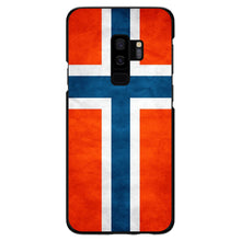 DistinctInk® Hard Plastic Snap-On Case for Apple iPhone or Samsung Galaxy - Norway Old Flag