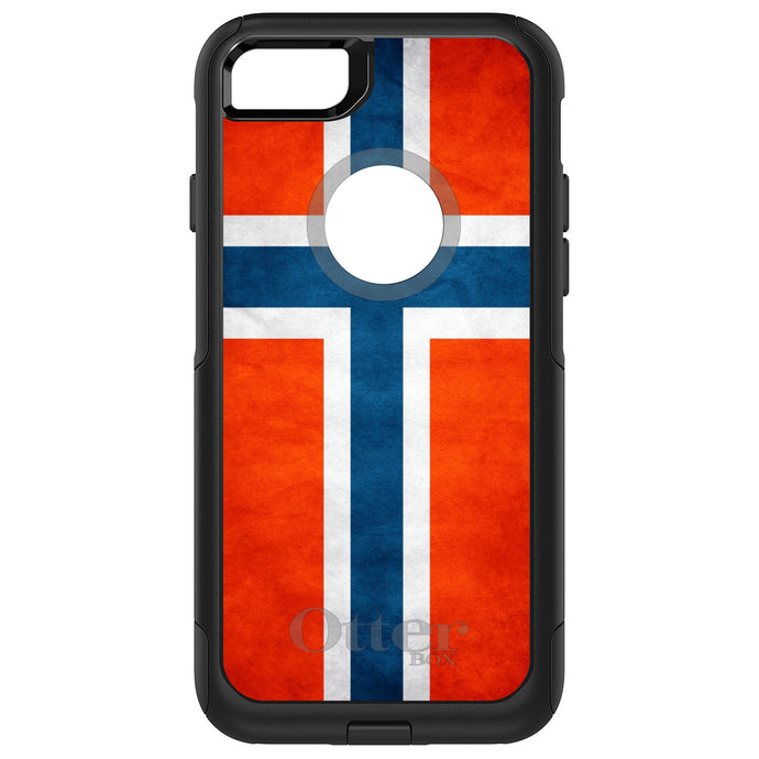 DistinctInk OtterBox Commuter Series Case for Apple iPhone or Samsung Galaxy - Norway Old Flag