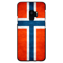 DistinctInk® Hard Plastic Snap-On Case for Apple iPhone or Samsung Galaxy - Norway Old Flag