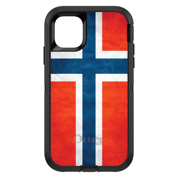 DistinctInk™ OtterBox Defender Series Case for Apple iPhone / Samsung Galaxy / Google Pixel - Norway Old Flag