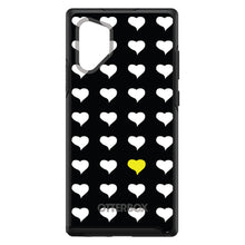 DistinctInk™ OtterBox Symmetry Series Case for Apple iPhone / Samsung Galaxy / Google Pixel - Yellow White Black Repeating Hearts