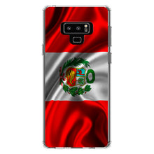 DistinctInk® Clear Shockproof Hybrid Case for Apple iPhone / Samsung Galaxy / Google Pixel - Peru Waving Flag