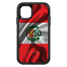 DistinctInk™ OtterBox Defender Series Case for Apple iPhone / Samsung Galaxy / Google Pixel - Peru Waving Flag