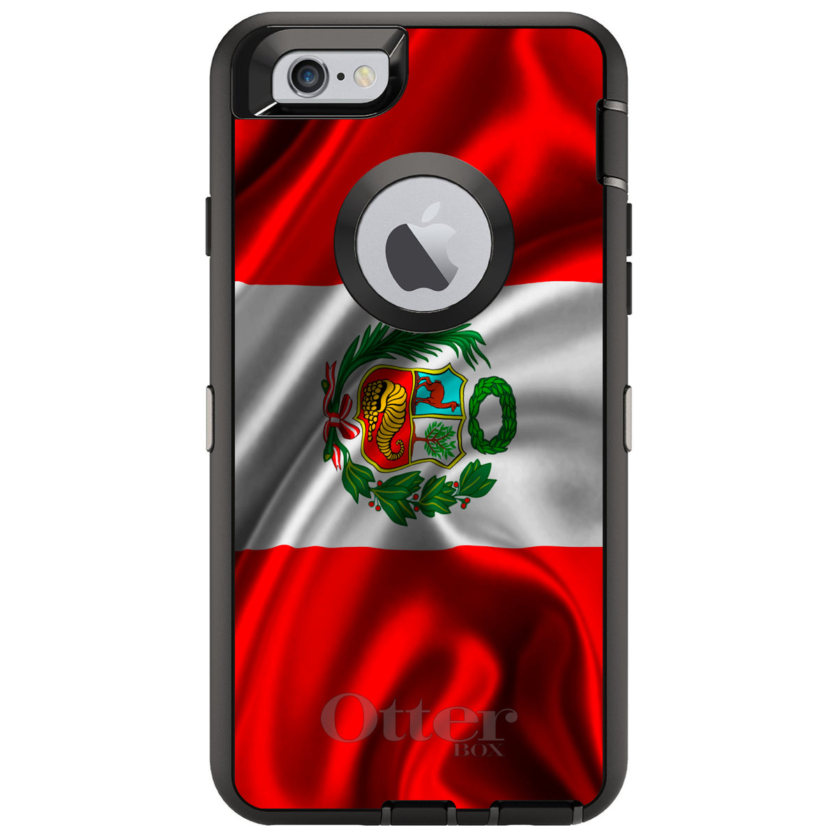 Peru Waving Flag OtterBox Defender Case for iPhone & Galaxy, view 4