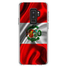 DistinctInk® Clear Shockproof Hybrid Case for Apple iPhone / Samsung Galaxy / Google Pixel - Peru Waving Flag