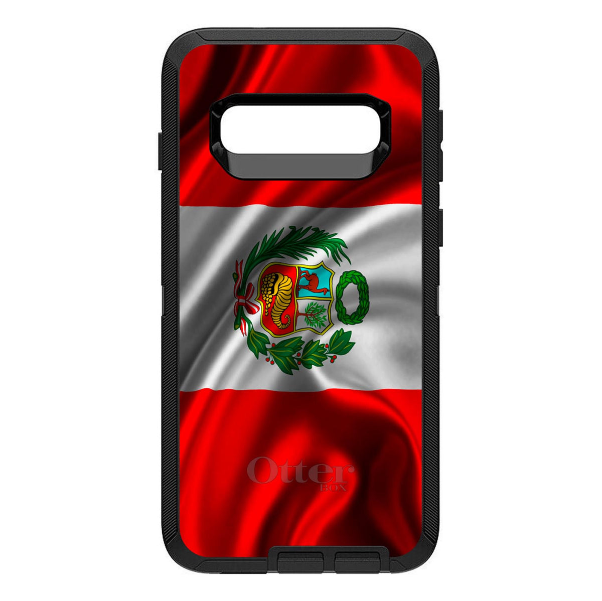 Peru Waving Flag OtterBox Defender Case for iPhone & Galaxy, view 9