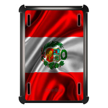 DistinctInk™ OtterBox Defender Series Case for Apple iPad / iPad Pro / iPad Air / iPad Mini - Peru Waving Flag