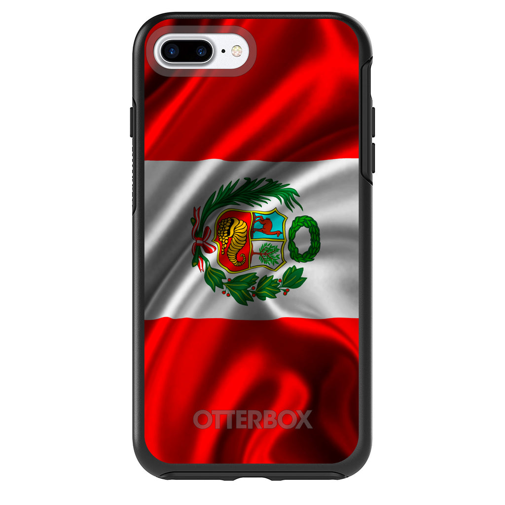Peru Waving Flag OtterBox Symmetry Case for iPhone & Galaxy, view 2