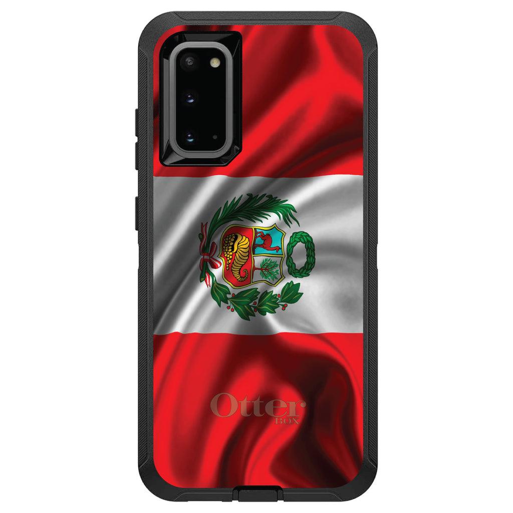 Peru Waving Flag OtterBox Defender Case for iPhone & Galaxy, view 8