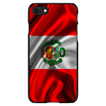 DistinctInk® Hard Plastic Snap-On Case for Apple iPhone or Samsung Galaxy - Peru Waving Flag