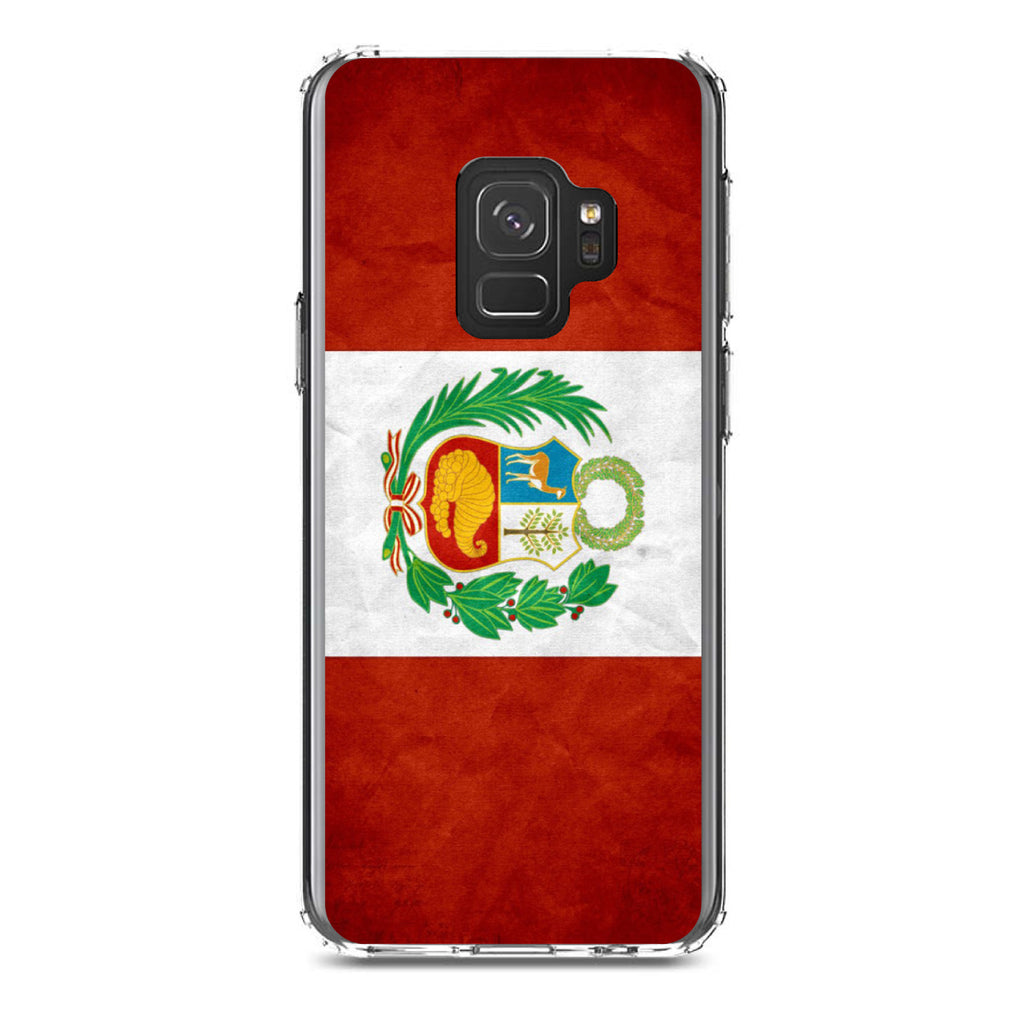 Peru Old Flag Clear Shockproof iPhone Case, view 19