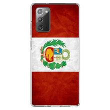 DistinctInk® Clear Shockproof Hybrid Case for Apple iPhone / Samsung Galaxy / Google Pixel - Peru Old Flag