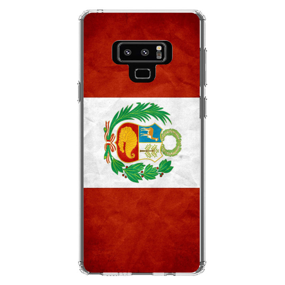 Peru Old Flag Clear Shockproof iPhone Case, view 11