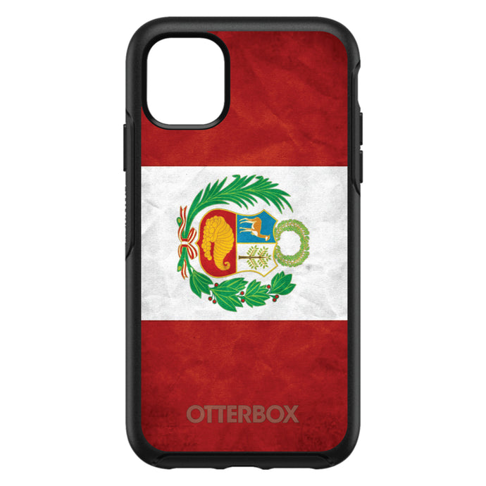 DistinctInk™ OtterBox Symmetry Series Case for Apple iPhone / Samsung Galaxy / Google Pixel - Peru Old Flag