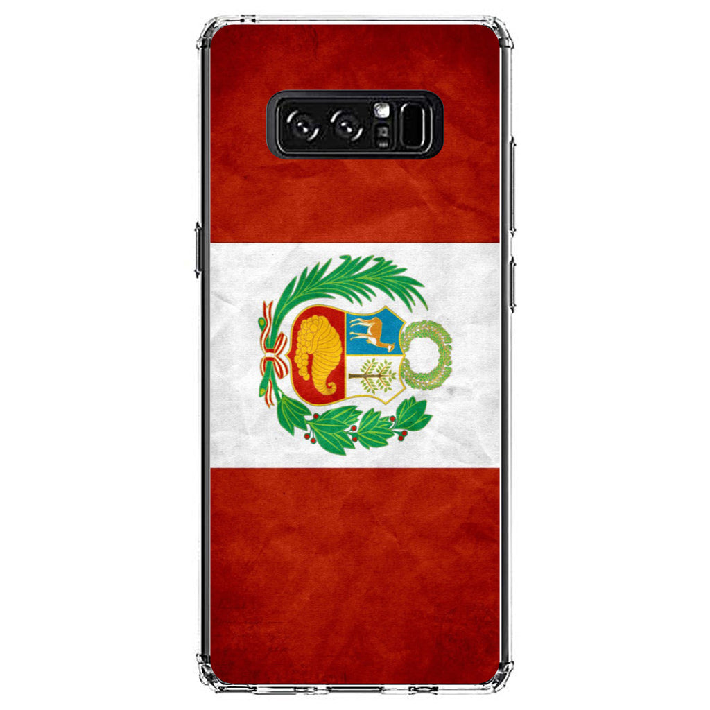 Peru Old Flag Clear Shockproof iPhone Case, view 12