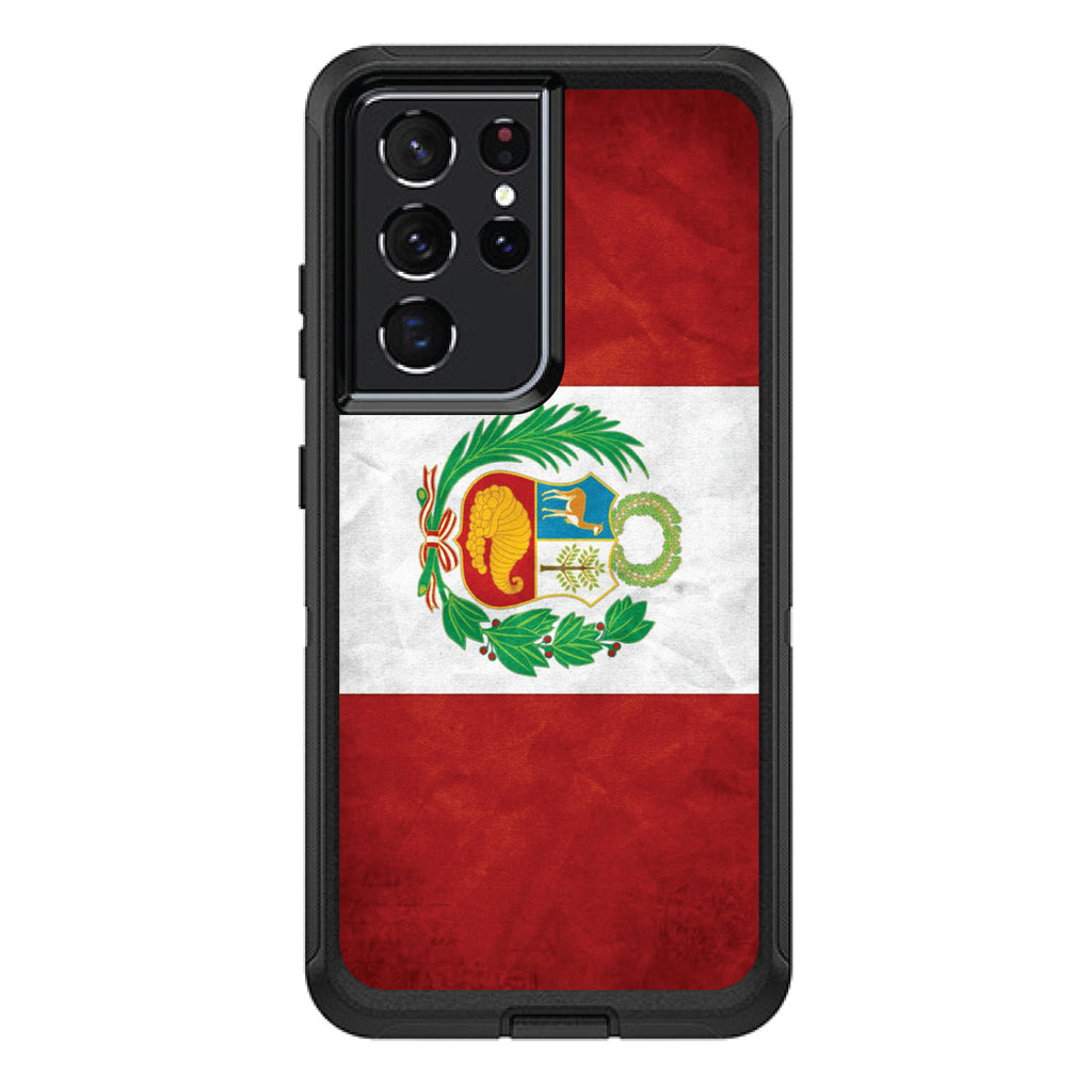 Peru Old Flag OtterBox Defender Case for iPhone & Galaxy, view 7
