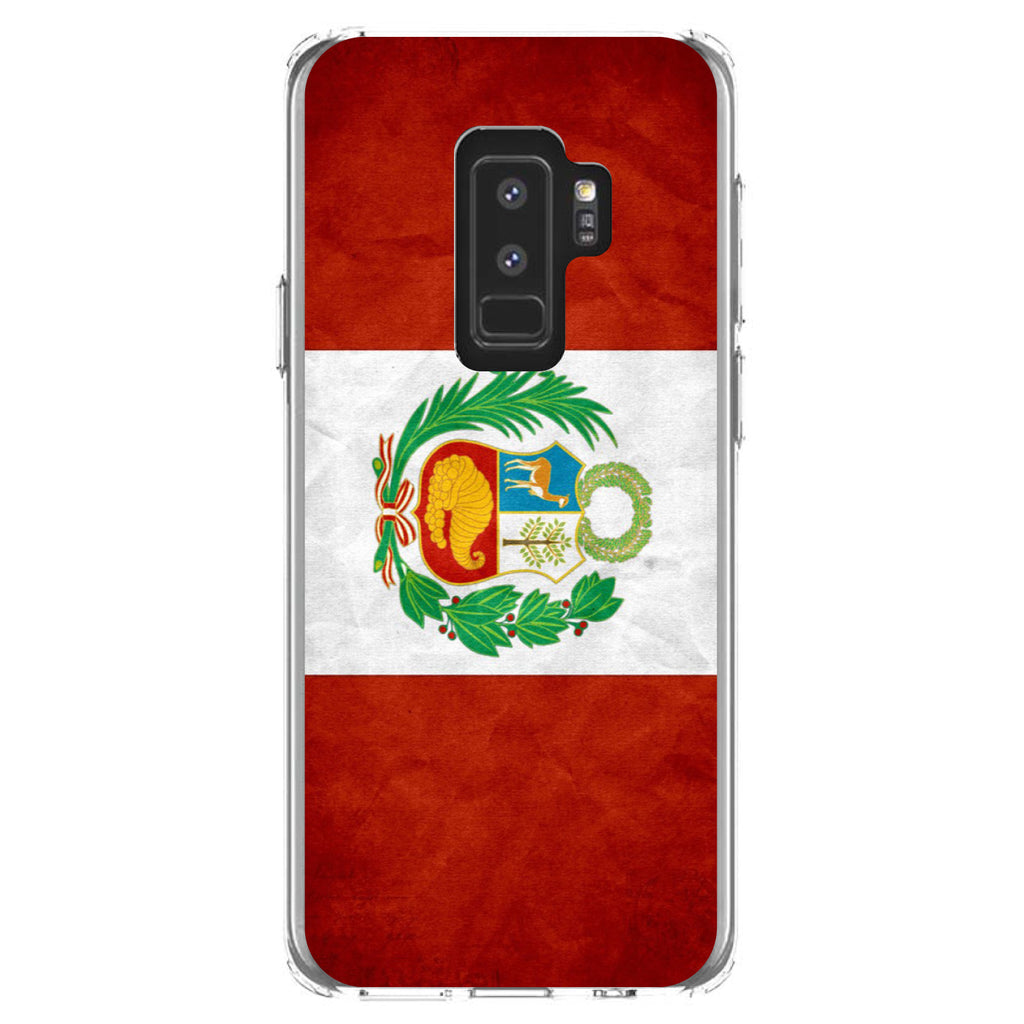 Peru Old Flag Clear Shockproof iPhone Case, view 20
