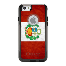 DistinctInk™ OtterBox Commuter Series Case for Apple iPhone or Samsung Galaxy - Peru Old Flag