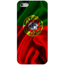 DistinctInk® Hard Plastic Snap-On Case for Apple iPhone or Samsung Galaxy - Portugal Waving Flag
