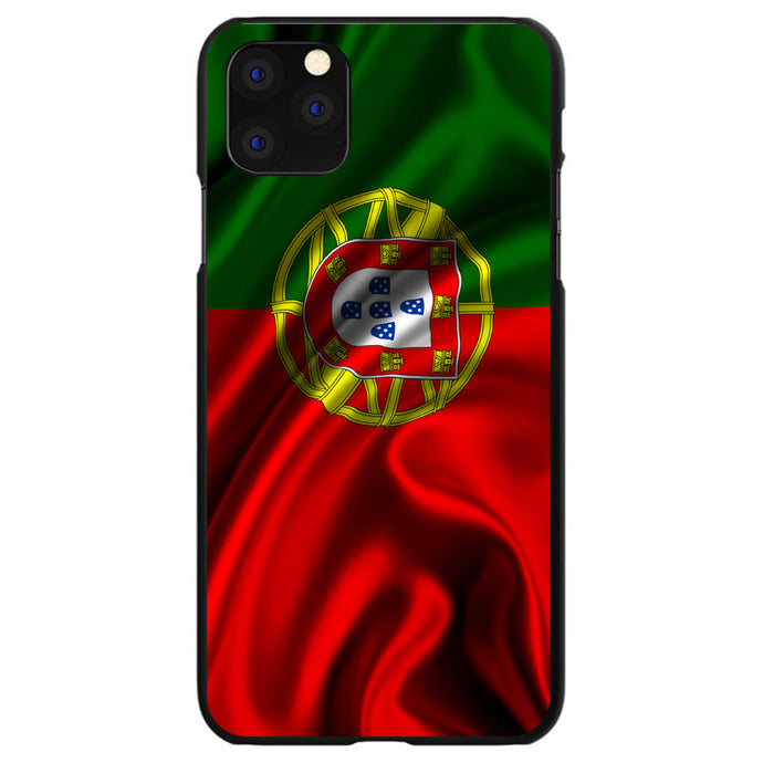 DistinctInk® Hard Plastic Snap-On Case for Apple iPhone or Samsung Galaxy - Portugal Waving Flag