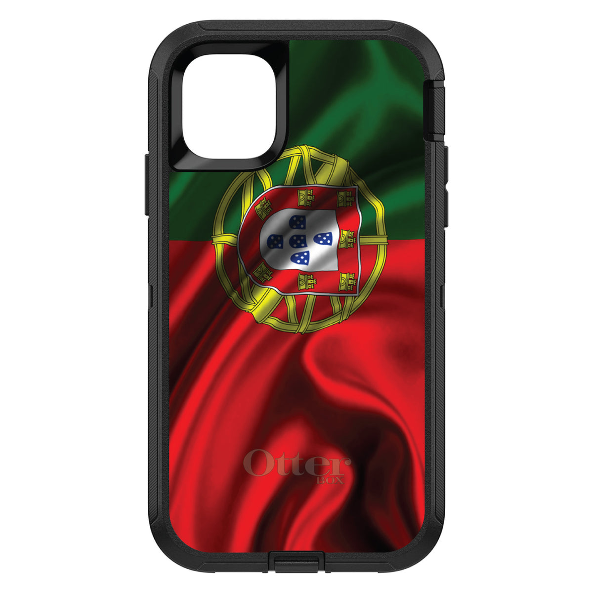 Portugal Waving Flag OtterBox Defender Case for iPhone & Galaxy, view 2