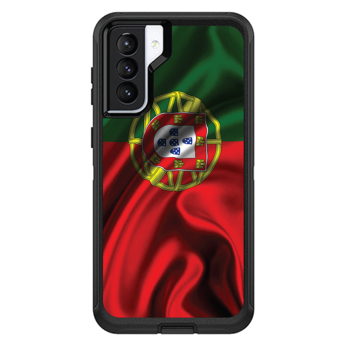Portugal Waving Flag OtterBox Defender Case for iPhone & Galaxy, view 5