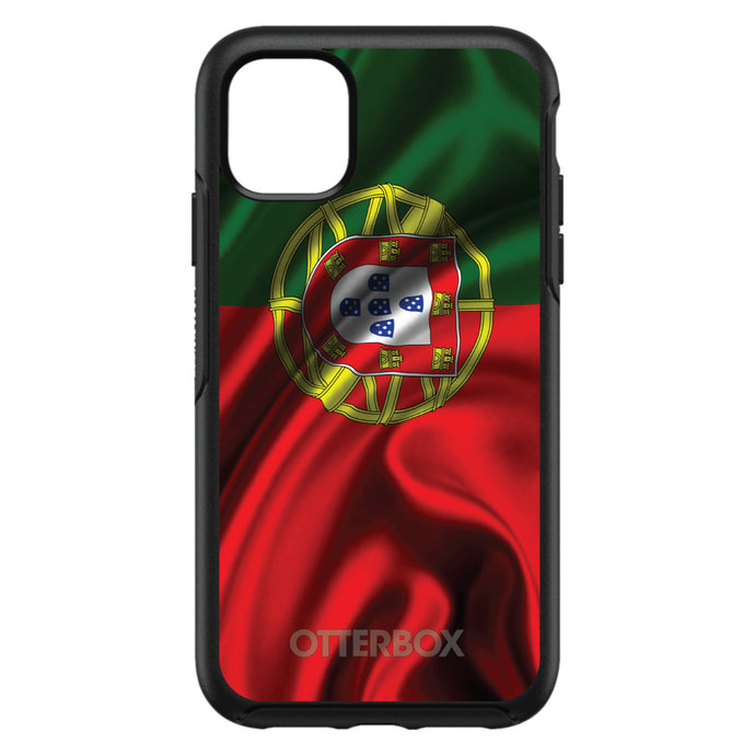 DistinctInk™ OtterBox Symmetry Series Case for Apple iPhone / Samsung Galaxy / Google Pixel - Portugal Waving Flag