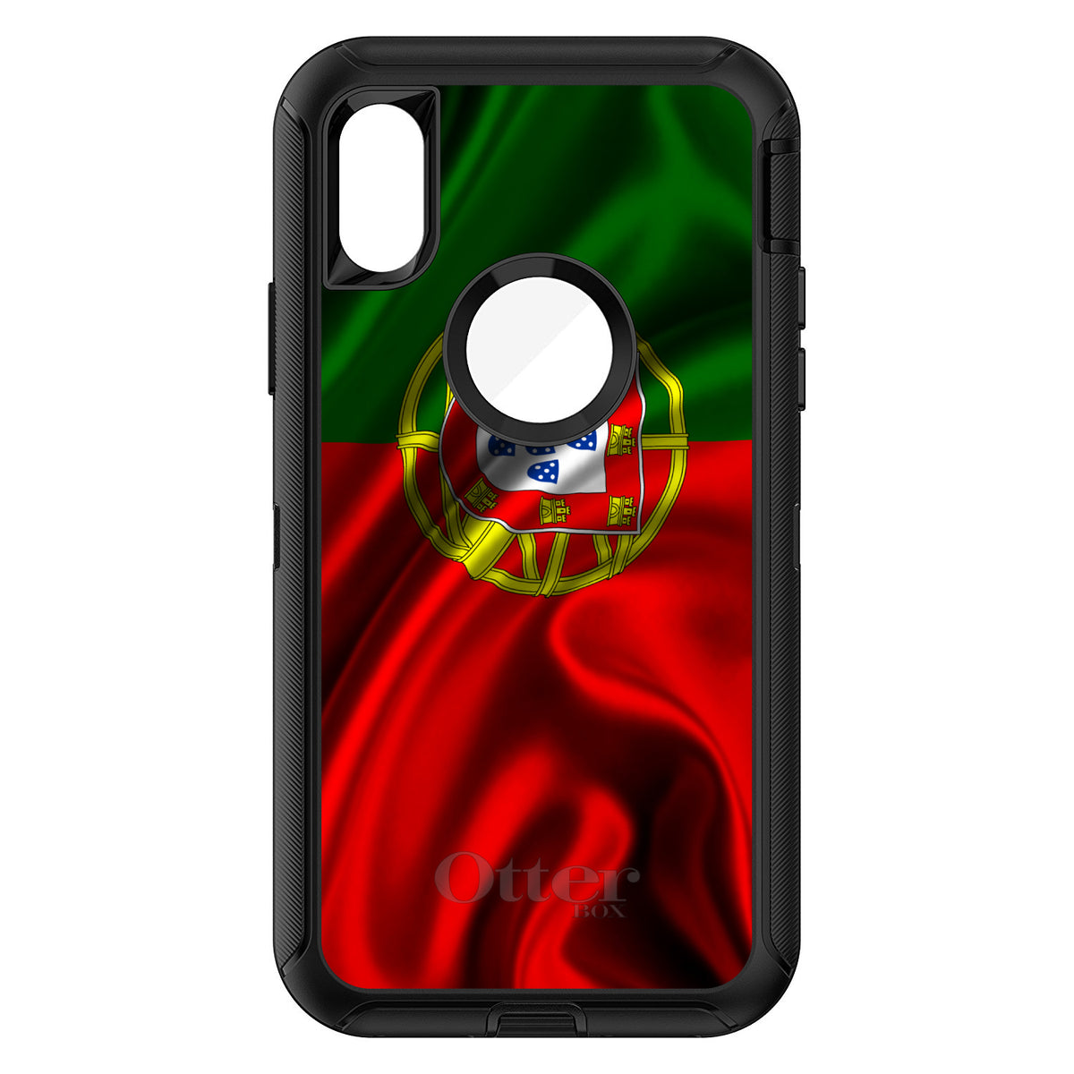 Portugal Waving Flag OtterBox Defender Case for iPhone & Galaxy, view 3