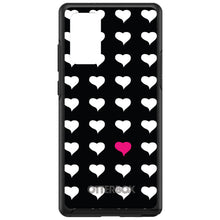 DistinctInk™ OtterBox Symmetry Series Case for Apple iPhone / Samsung Galaxy / Google Pixel - Pink White Black Repeating Hearts