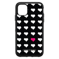 Pink White Black Repeating Hearts OtterBox Symmetry Case for iPhone & Galaxy