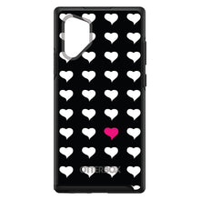 DistinctInk™ OtterBox Symmetry Series Case for Apple iPhone / Samsung Galaxy / Google Pixel - Pink White Black Repeating Hearts