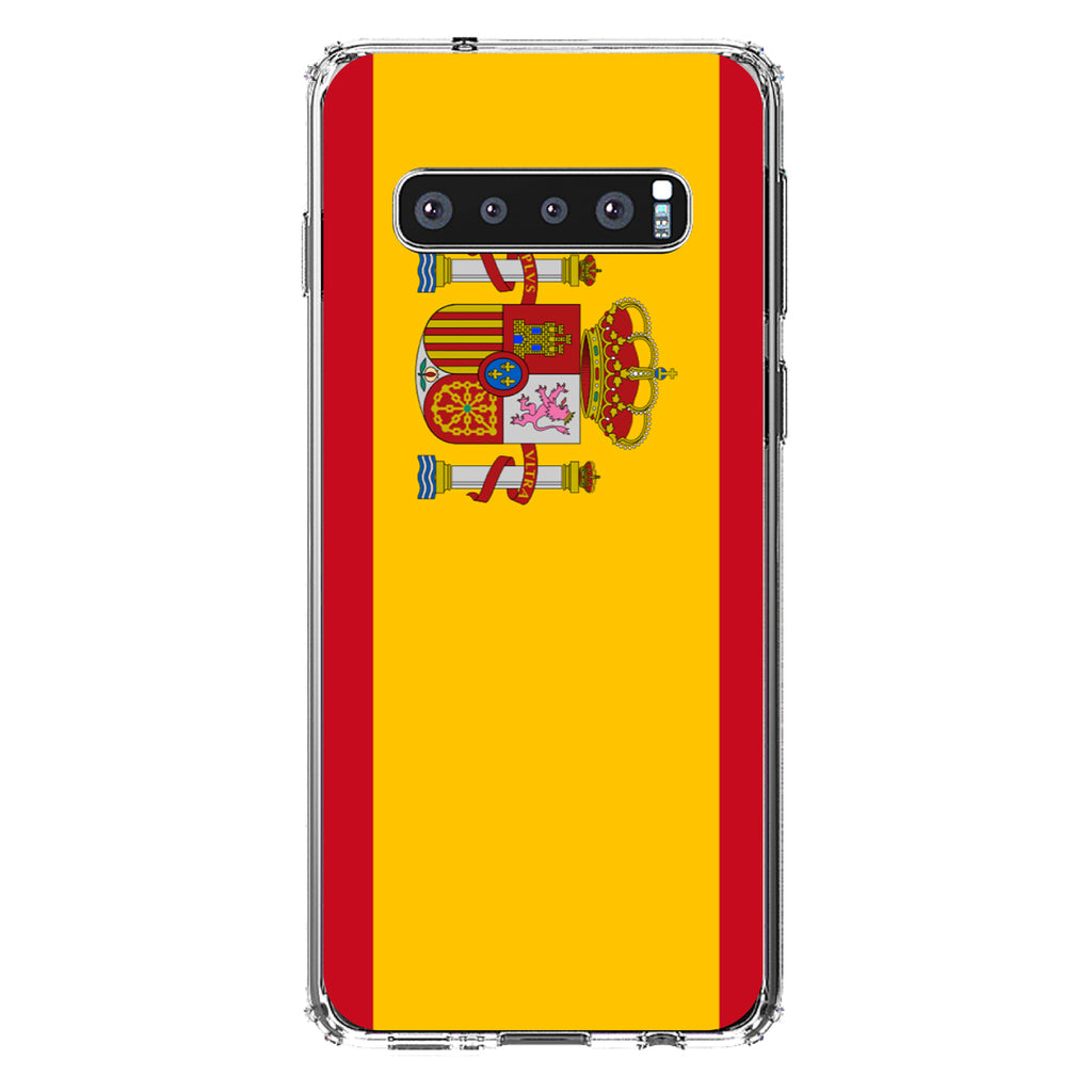 Spain Spanish Flag Red Yellow Clear Shockproof iPhone Case, view 16