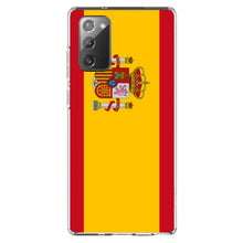 DistinctInk® Clear Shockproof Hybrid Case for Apple iPhone / Samsung Galaxy / Google Pixel - Spain Spanish Flag Red Yellow