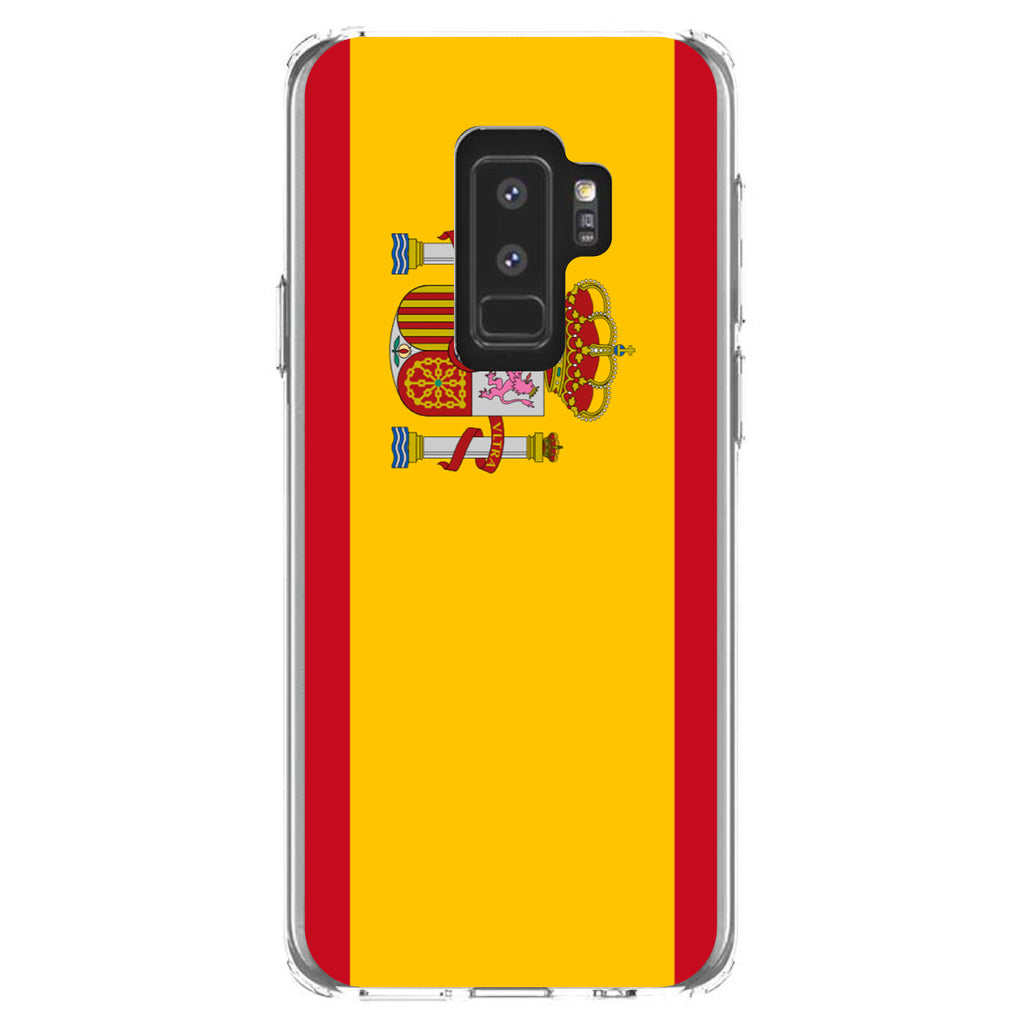 Spain Spanish Flag Red Yellow Clear Shockproof iPhone Case, view 20
