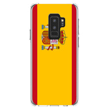 DistinctInk® Clear Shockproof Hybrid Case for Apple iPhone / Samsung Galaxy / Google Pixel - Spain Spanish Flag Red Yellow