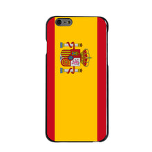 DistinctInk® Hard Plastic Snap-On Case for Apple iPhone or Samsung Galaxy - Spain Spanish Flag