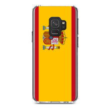 DistinctInk® Clear Shockproof Hybrid Case for Apple iPhone / Samsung Galaxy / Google Pixel - Spain Spanish Flag Red Yellow