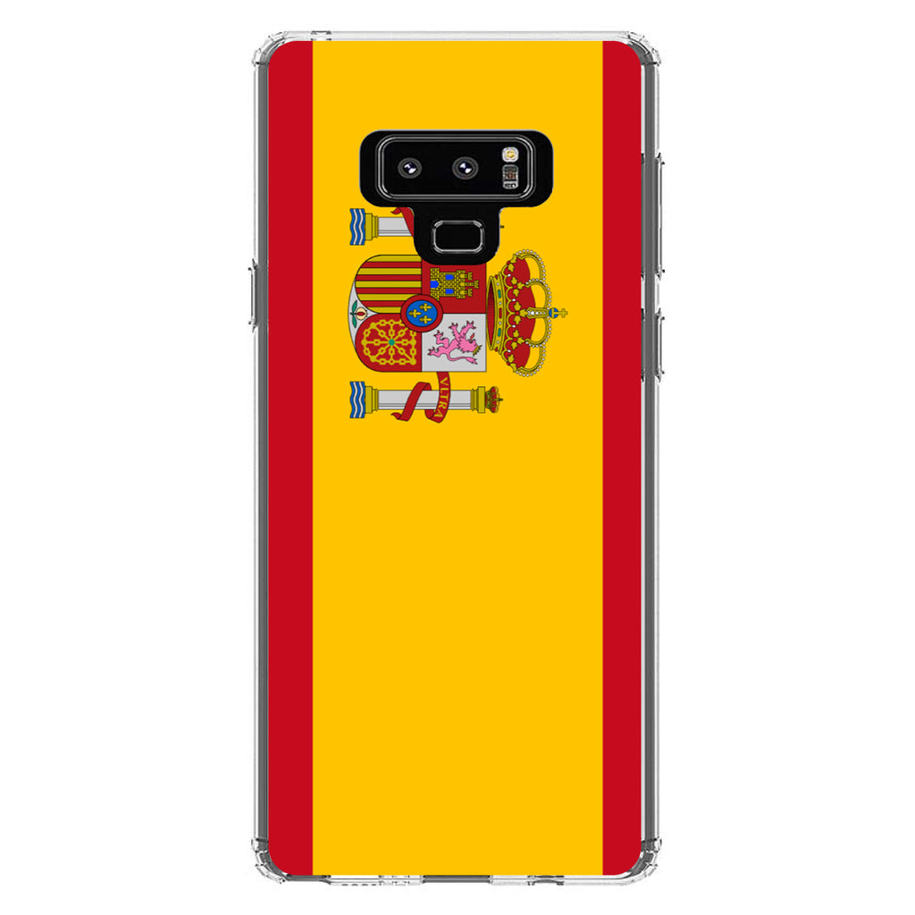 Spain Spanish Flag Red Yellow Clear Shockproof iPhone Case, view 11