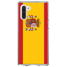 DistinctInk® Clear Shockproof Hybrid Case for Apple iPhone / Samsung Galaxy / Google Pixel - Spain Spanish Flag Red Yellow
