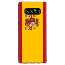 DistinctInk® Clear Shockproof Hybrid Case for Apple iPhone / Samsung Galaxy / Google Pixel - Spain Spanish Flag Red Yellow