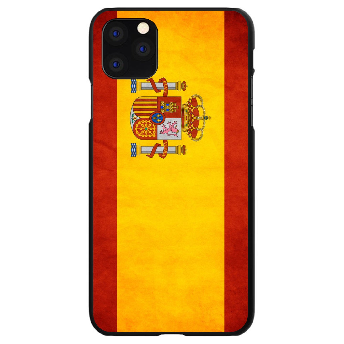 DistinctInk® Hard Plastic Snap-On Case for Apple iPhone or Samsung Galaxy - Spain Old Spanish Flag