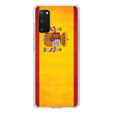 DistinctInk® Clear Shockproof Hybrid Case for Apple iPhone / Samsung Galaxy / Google Pixel - Spain Old Weathered Spanish Flag Red Yellow