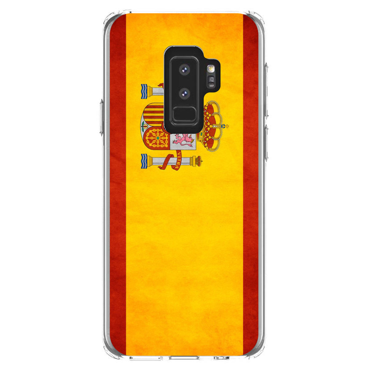 Spain Old Weathered Spanish Flag Red Yellow Clear Shockproof iPhone Case, view 20