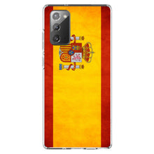 DistinctInk® Clear Shockproof Hybrid Case for Apple iPhone / Samsung Galaxy / Google Pixel - Spain Old Weathered Spanish Flag Red Yellow