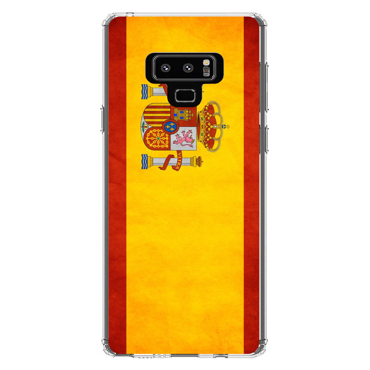 Spain Old Weathered Spanish Flag Red Yellow Clear Shockproof iPhone Case, view 11